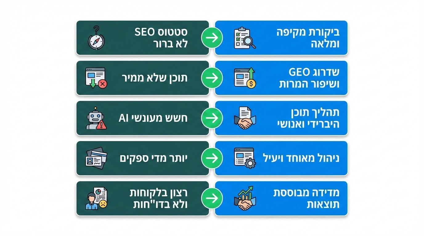 צורך עסקי לעומת פתרון מעשי מה מקבלים בליווי מקצועי