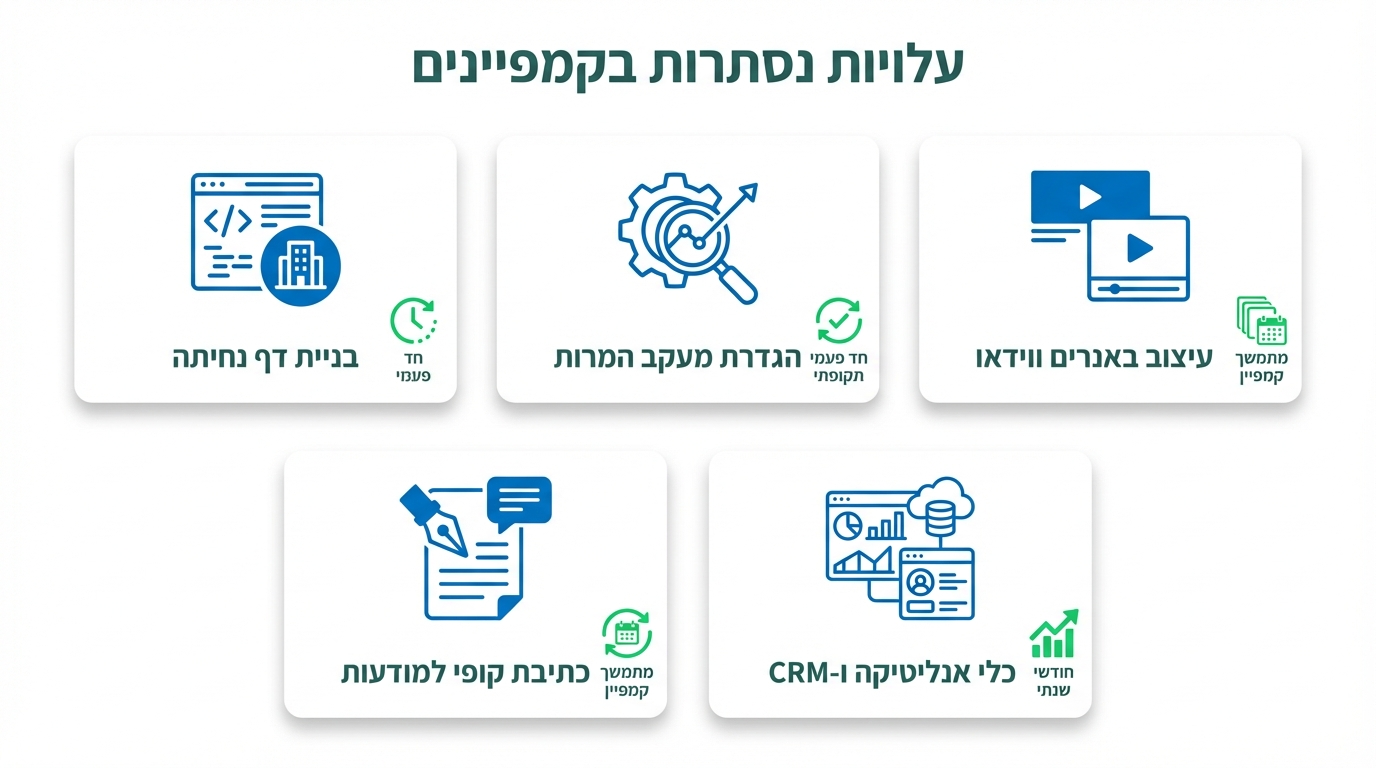 עלויות נסתרות בפרסום בגוגל ואיך לתכנן נכון מראש