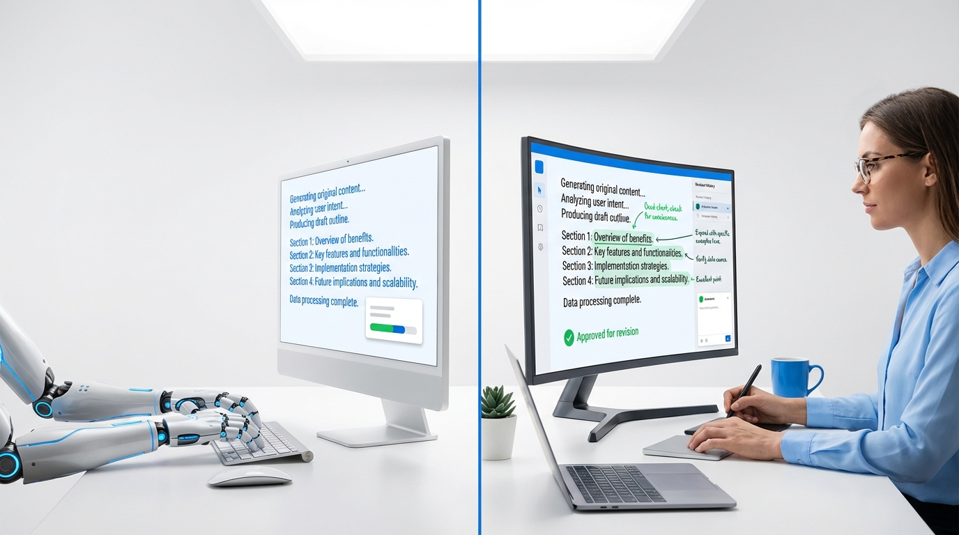 שילוב AI ביצירת תוכן מה מותר מה מסוכן ומה חובה