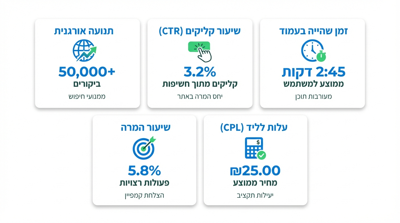 מדידה ושיפור בשיווק תוכן - מדדים אמיתיים מול מדדי יהירות