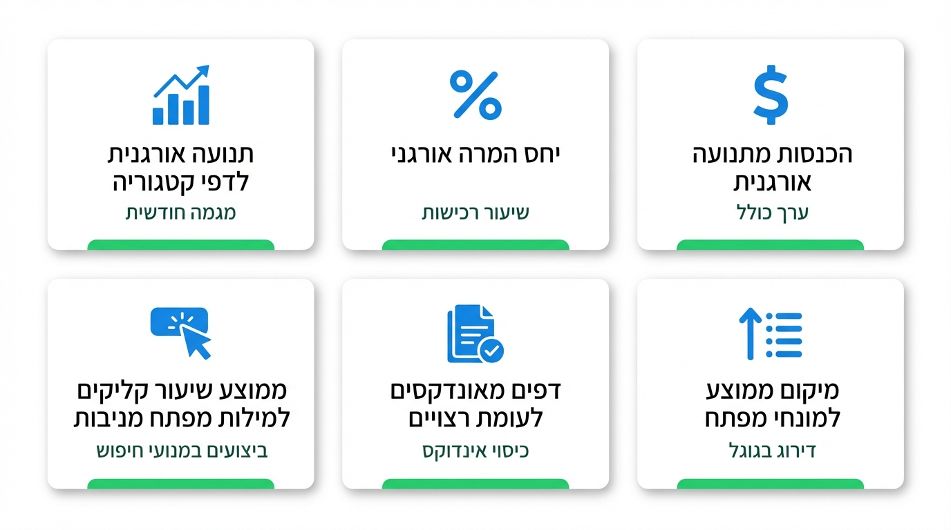 מדדים שחובה לעקוב אחריהם בקידום חנות אינטרנטית