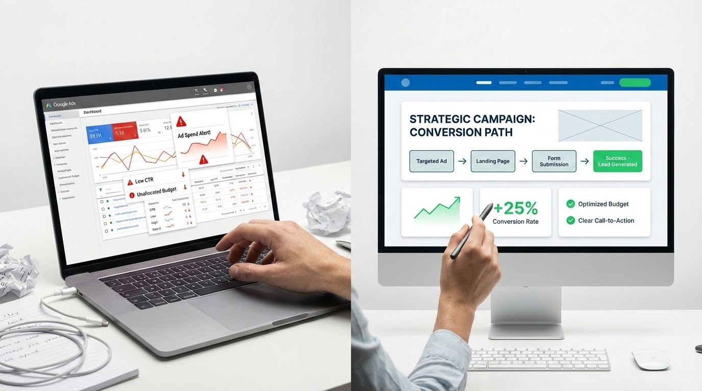 מה קורה כשמתחילים פרסום ממומן בלי אסטרטגיה שיווקית