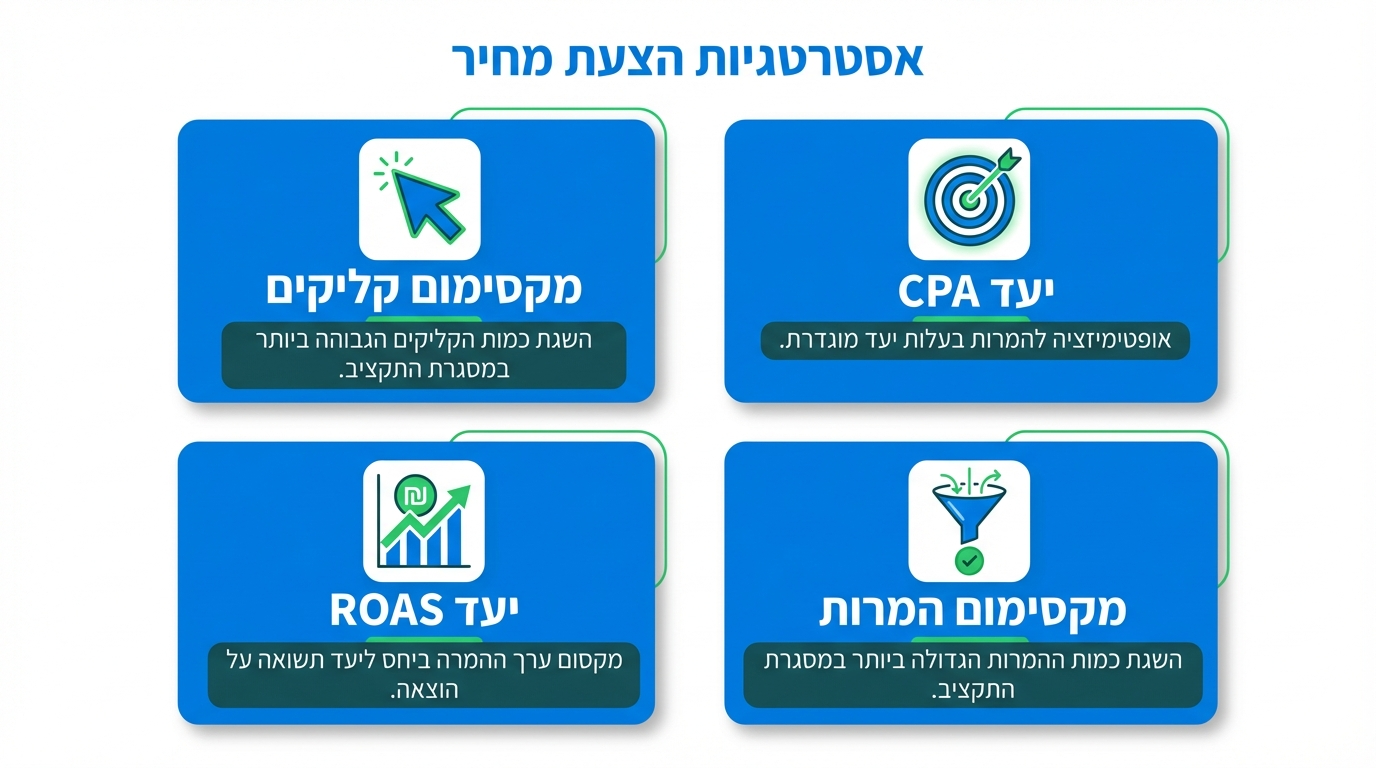 אסטרטגיות בידינג בגוגל אדס - CPC ידני מול Smart Bidding