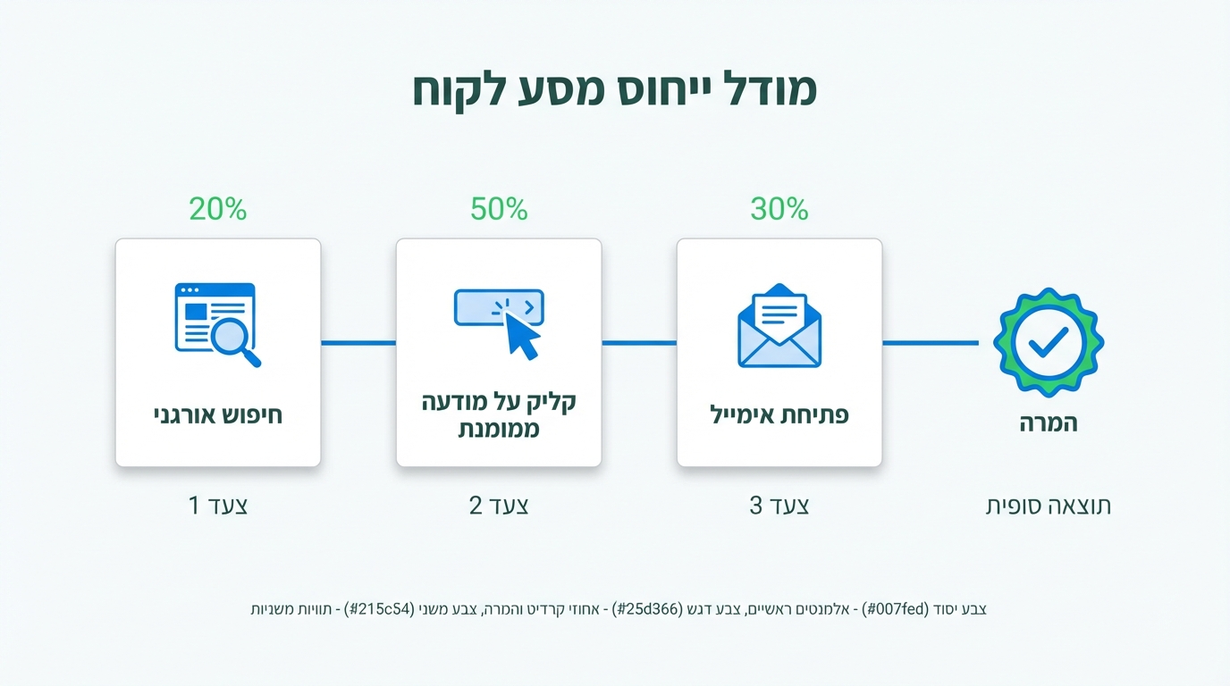מודל Attribution ושיוך המרות בשיווק דיגיטלי