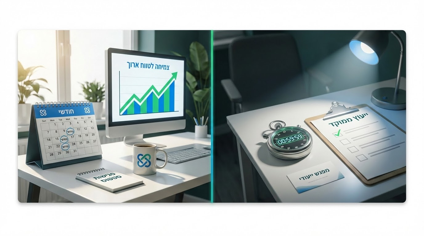 למי מתאים ליווי שיווקי חודשי ומתי מספיקות שעות ייעוץ