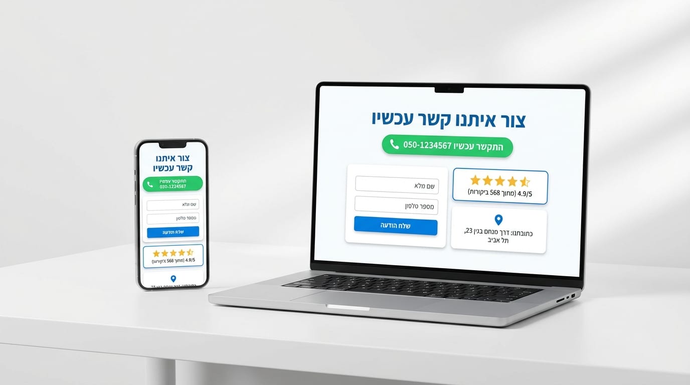 דף נחיתה מקומי שממיר מה חייב להיות בו