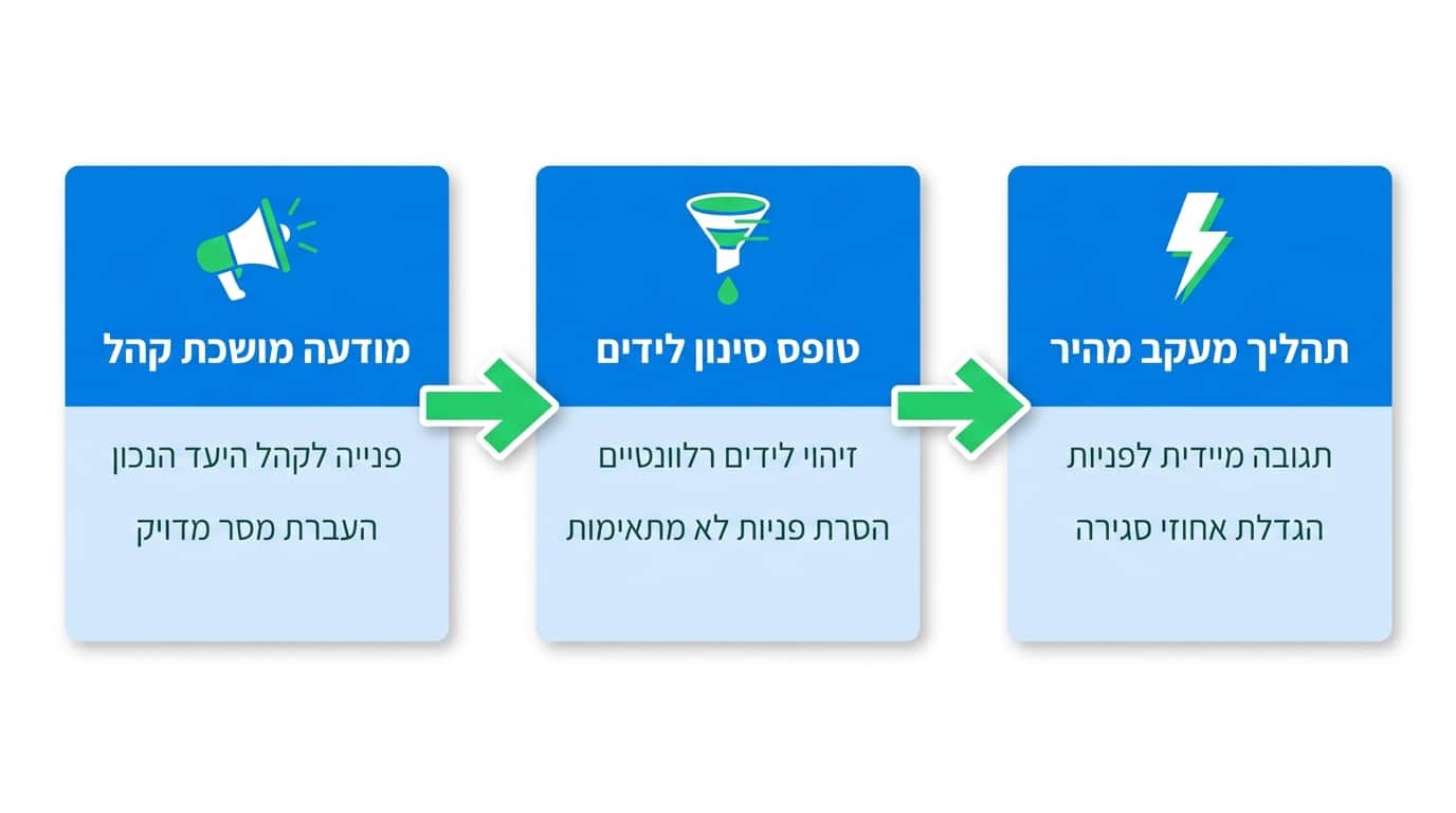 בניית קמפיין Lead Generation Facebook מנצח