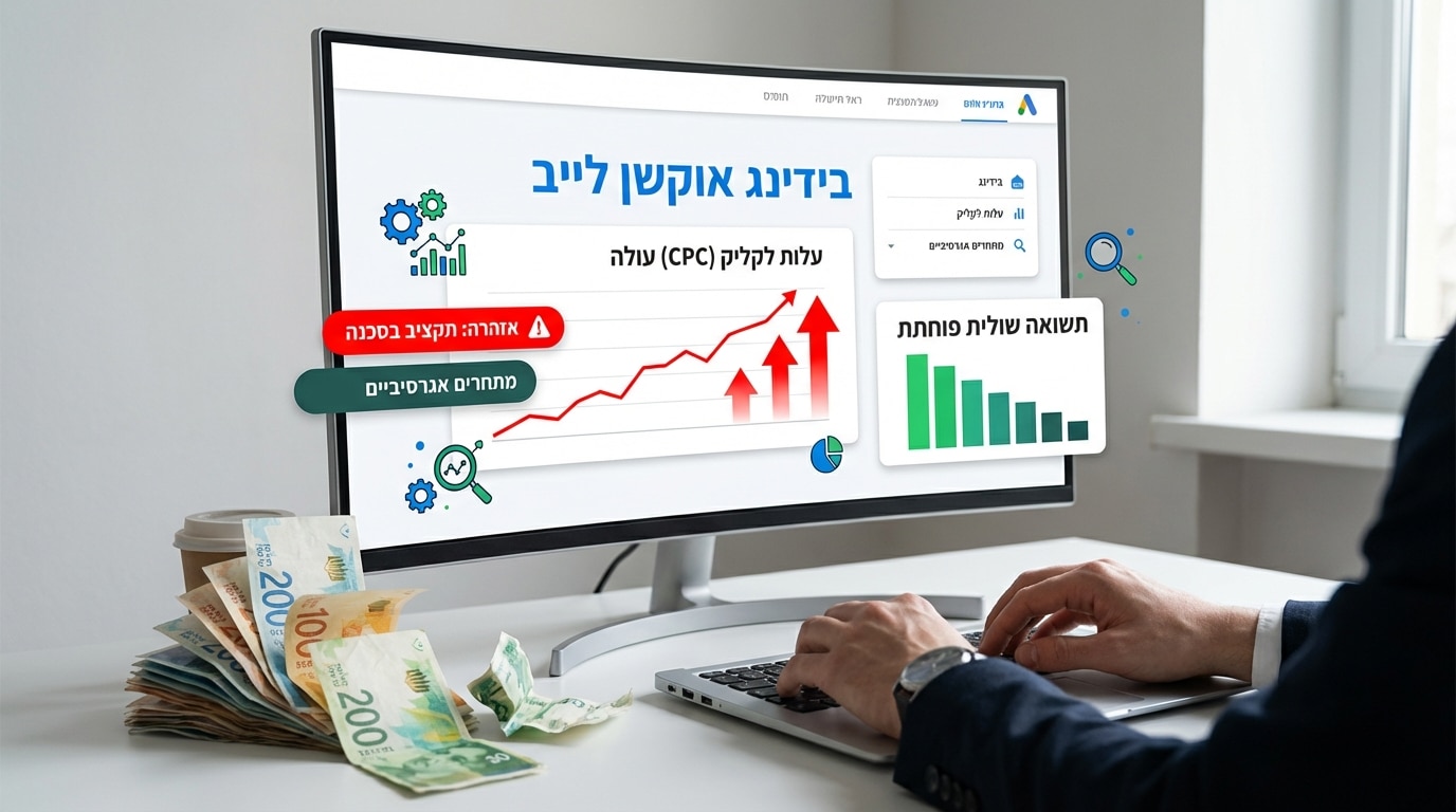 טעויות בתקציב ובידינג שגורמות ל-CPC גבוה מדי בגוגל אדס