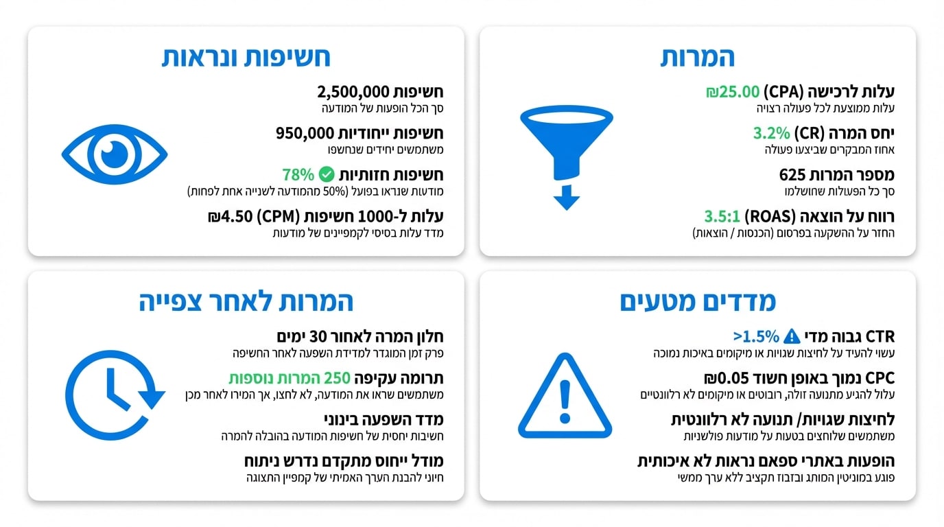 איך מודדים הצלחה בקמפיין רשת המדיה גוגל