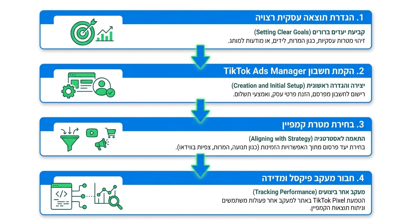 איך פותחים קמפיין טיקטוק לעסק