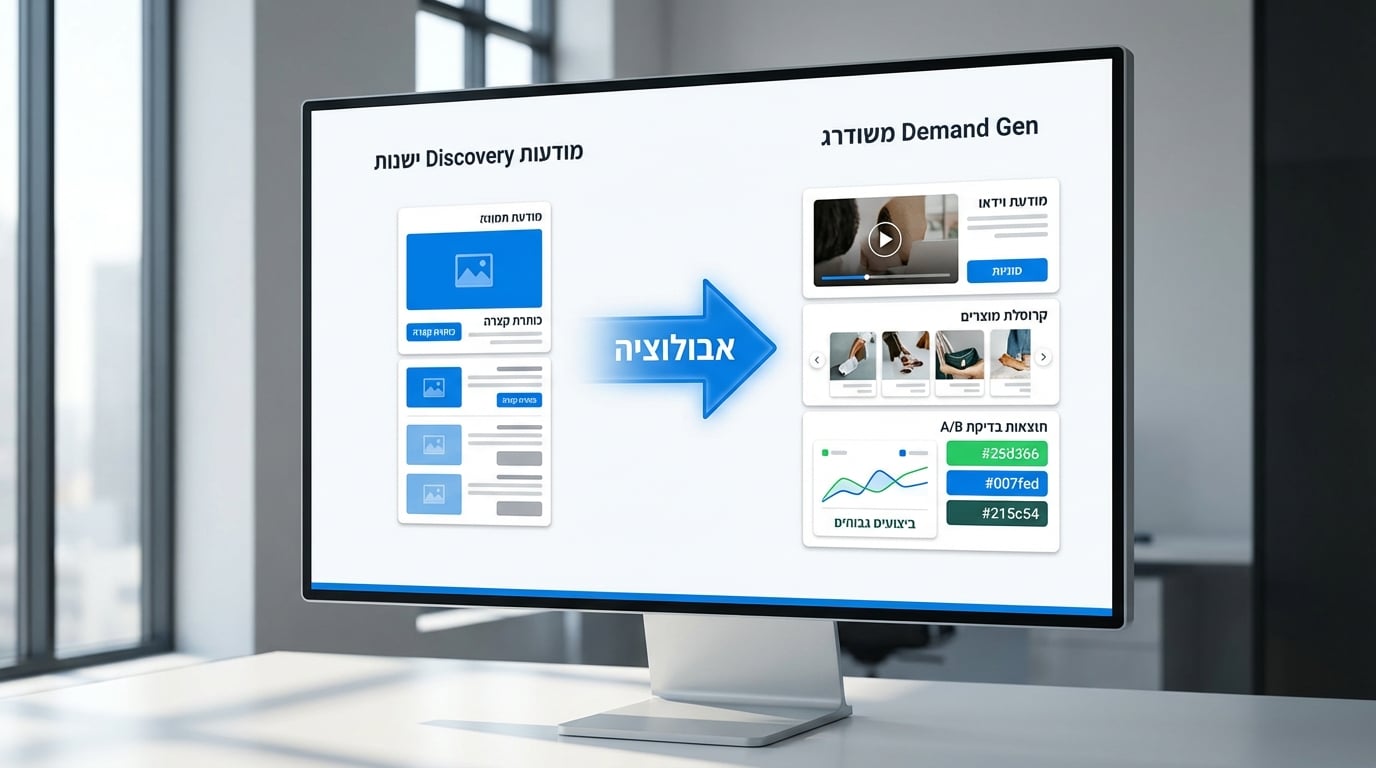 ההבדל בין Demand Gen לבין Discovery Ads